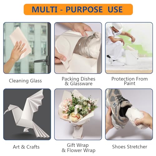50 SHEETS 27”x15” Packing Paper Sheet for Moving Shipping Wrapping Packing Box Newsprint Paper Moving Paper Moving Supplies Protecting Fragile Items Glass China Dishes Packing (50SHEETS) - style: 50SHEETS