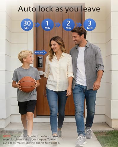 Philips Smart Deadbolt Lock with 2 Lever Handle, Keypad Front Door Lock Set - color: Nickel, style: Smart Lock Set
