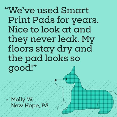 Pet Life Unlimited Smart Prints XL Puppy Pads for Dogs, Potty Training Pee Pads, 52 Count, 26" x 30", Leak-Proof, Super Absorbent, Quick-Dry, Patterned Pads with Odor Control, Made in USA - size: XL 26" x 30" 52-Count