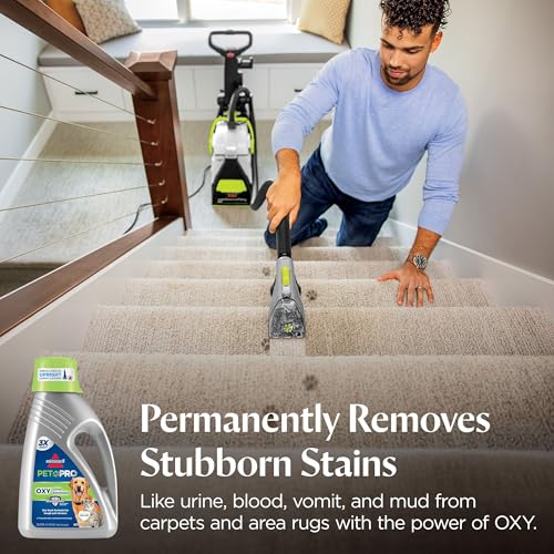 Bissell Pet Pro Oxy Urine Eliminator Upright Deep Cleaning Solution - size: 48 Fl Oz (Pack of 1), style: Pet Pro Oxy