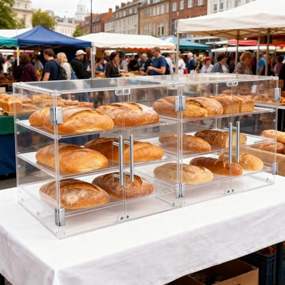 Bakery Display Case for Commercial Countertop 21" x 16.2" x 14.2"