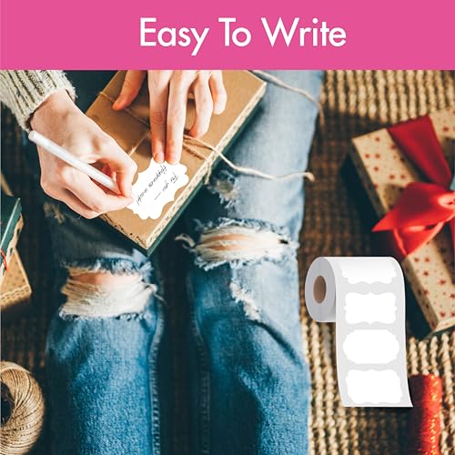300 PCS White Stickers, 5 Shape Water/Oil/Tear Resistant Blank Stickers Removable with no Residue for Name Tags, File Folders, Food Jars, Gift Tags, Home Office Business Uses (2” x 3”) ﻿ - color: White（water/Oil）, size: 2” x 3”