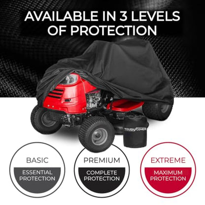 Tough Cover Lawn Tractor Cover, Extreme 600D, 75x47x49 In, Black - color: Extreme Conditions - Black