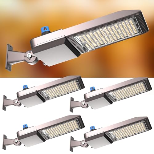 Lightdot 240W(240x1W LED) Parking Lot LED Lights 60000Lm LED Pole Lights Outdoor with Smart Photocell 5000K ETL IP65 Parking Lot Light Commercial for Height 30~40Ft Yard,Driveway,Stadium,Roadway-4Pack