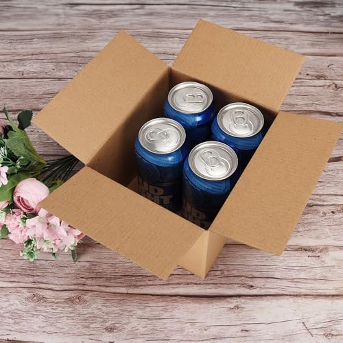 CRUGLA 40 Packs 7x6x5 Shipping Boxes for Small Business, Corrugated Cardboard Boxes Bulk for Shipping Packing Mailing - size: 7x6x5 Inch