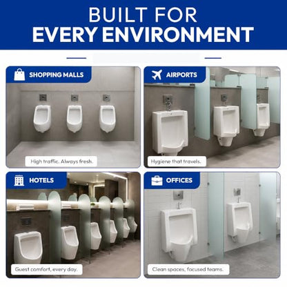 Fresh Products Urinal Screen Deodorizer, Odor Control, Splash Reduction, Long-Lasting Freshness, for Commercial Restrooms (Pack of 12)