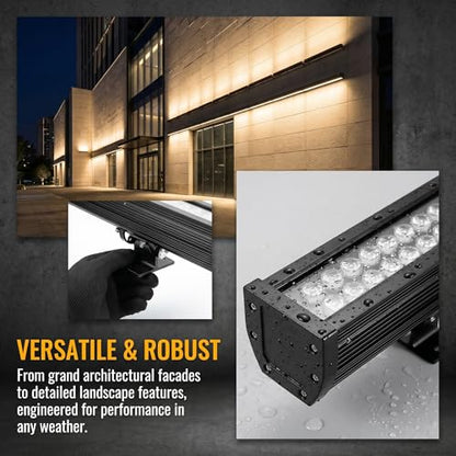 72W Wall Washer Light 40'' 2700K 120V IP67 Waterproof Plug-in - color: 2700K-Warm-White, size: 40"