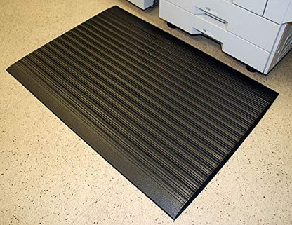 Durable Corporation-586S35BK Sof-Spun 5/8" Anti-Fatigue Floor Mat, 3' x 5', Black - size: 46" x 60"