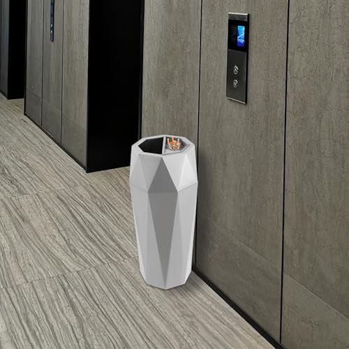 Commercial Trash Can 201 Stainless Steel 25L Indoor Large Capacity