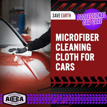 AIDEA White Microfiber Cleaning Cloth 150PK, Cleaning Rags 12×12" - color: White, size: 150PK