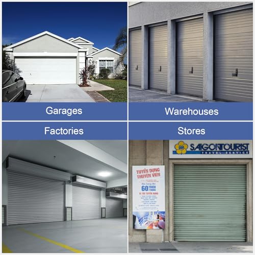 Premium Garage Door Bottom Seal - 18ft Weatherproof EPDM Rubber, Easy Install, Blocks Drafts/Rain/Rodents, Noise-Reducing & Energy Saving - color: with Track, size: 18 Feet
