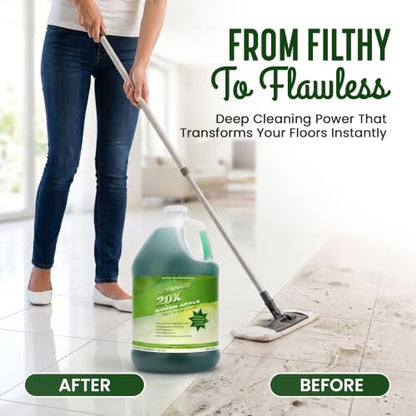 Advanage 20X All Purpose Cleaner Concentrate – The Wonder Cleaner 128 fl oz Green Apple Cleaning Supplies for Bathroom Cleaner, Floor Cleaner, Multipurpose Cleaner | Made in USA Multisurface Cleaner - size: 128 Fl Oz (Pack of 1)
