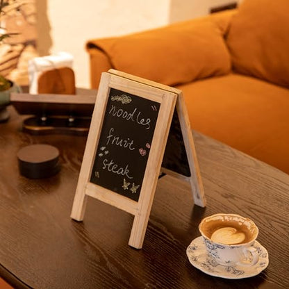 Vintiquewise 11-inch Wooden A-Frame Chalkboard Sign Double-Sided Menu Board Easel for Restaurant Cafe Bar Coffee Shop Bakery Wedding Party Home Business Kitchen Countertop & Tabletop Display, Single - size: Small