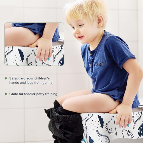 30 Pack Toilet Seat Covers Disposable, Large Waterproof Potty Covers for Toddlers, Kids, and Adults, Individually Wrapped for Travel, Toddler Potty Training for Public Restroom, Airplane, Trip - color: Dinosaur