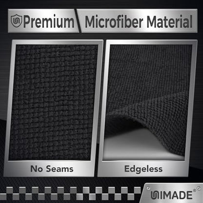 UNIMADE Microfiber Cleaning Cloth, 200 Pack Microfiber Towels for Cars - color: Black, size: 200pk