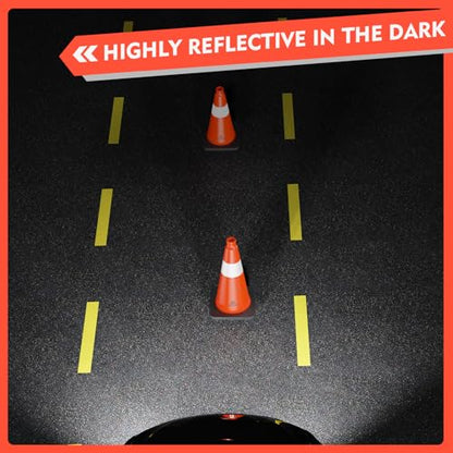 RoadHero Orange Traffic Safety Cones 18 Inch with Weighted Base, 4 Pack - size: 18 INCH