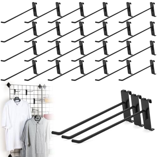 60 Pcs Gridwall Hooks, 10 Inch Grid Wall Hook Display for Gridwall Panels - size: 10 Inch