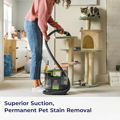 BISSELL Little Green Max Pet Portable Carpet Cleaner, 3860 - style: Little Green Max Pet