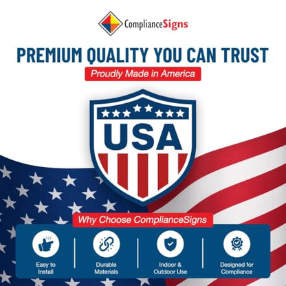 ComplianceSigns.com No Customers Allowed In Shop Area Sign, 10x7 inch Plastic for Restricted Access - size: 10" x 7", style: Plastic