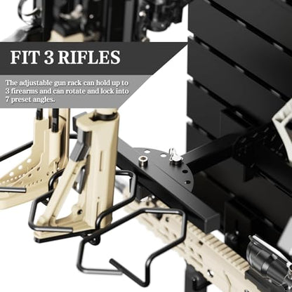 Wall Rack System - Aluminium Heavy-Duty Tactical Storage - color: Black(Full), size: Full