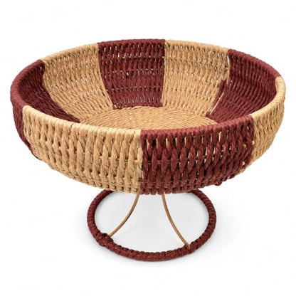 Goblet Boho Decor Storage Basket,Handmade Paper Rope Basket,Small - size: Small