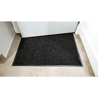 Notrax-136S0034 Carpeted Entrance Mat, Charcoal, 3ft.x4ft. - color: Charcoal, size: 4" x 3" (Rectangular)
