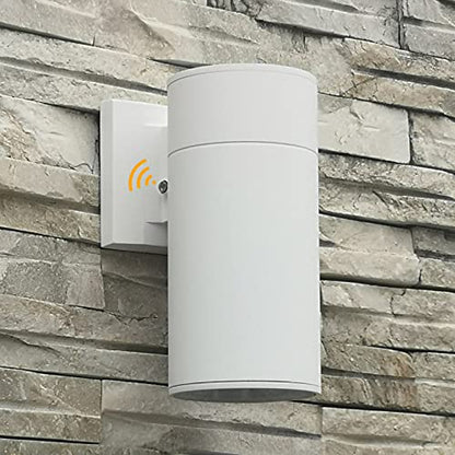 Dusk to Dawn Sensor Outdoor Wall Lamp, Waterproof Exterior Lighting - color: Cylinder (White A - Dusk to Dawn )