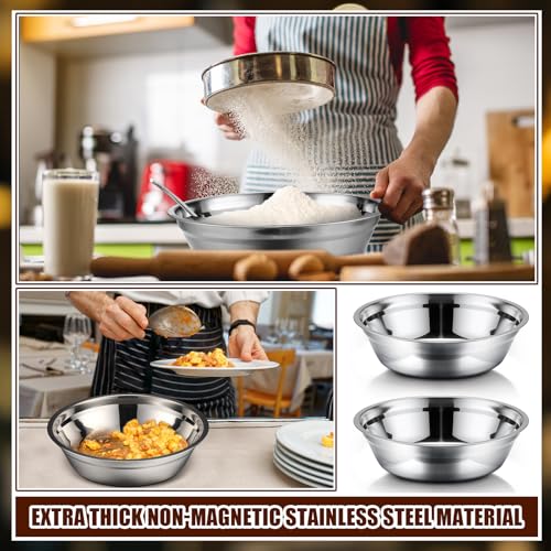Nuogo 4 Pcs Stainless Steel Mixing Bowls Large for Salad, 11 Inch 3.4 Qt - size: 11 Inch (3.4 Qt)