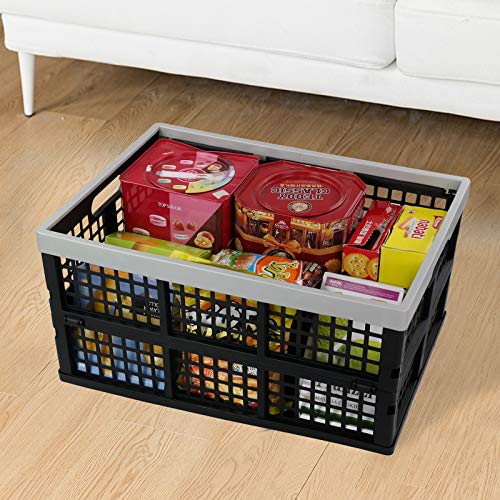 Vababa 42 L Stackable Collapsible Storage Crate, 3-Pack Storage Basket - size: 42 L