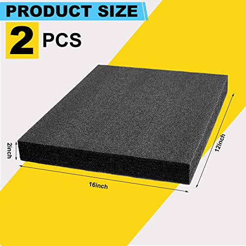 Treela 2 Pcs Customizable Polyethylene Foam Sheets 16x12x2" - size: 16x12x2''