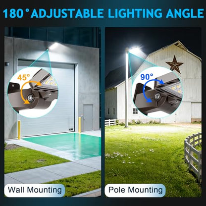 LED Parking Lot Light Dusk to Dawn Photocell 52500LM 5000K 3Pack - size: 350W/Wall Mount/3PC