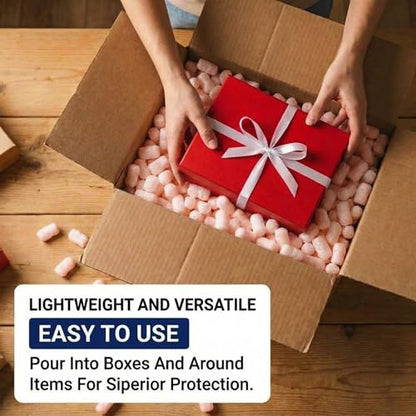 BOX USA Shipping & Packing Peanuts Pink, 7 Cubic Feet - Loose Fill Packaging Peanuts for Packing, Moving and Storage
