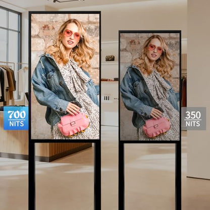 32 Inch Digital Signage Kiosk FHD 1080P Touchscreen Advertising Display - size: 32 Inch