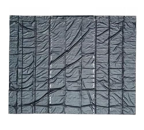 Mytee Products 20' x 24' Flatbed Truck Tarps Heavy Duty Steel Machinery Tarp - Black - size: 20' x 24' (6' Drop)