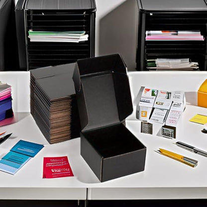 6x6x4 Black Shipping Boxes for Small Business, Packing, 25 Pack - color: Black, size: 6x6x4 Inch