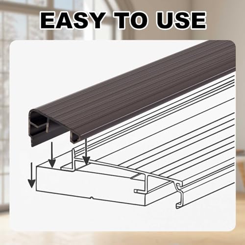 4 Pcs 36" L Fixed Vinyl Sill Threshold Cap 1-5/32 Inches High, Dark Brown - color: Dark Brown, size: 1-5/32,36 Inch