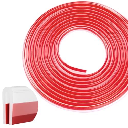 Silicone Edge Trim Self-Adhesive U Channel Silicone Edge Trim Edge Protector for Sheet Metal (Clear, Fit 1/16" - L 20') - color: Clear, size: Fit 1/16" - L 20'