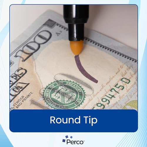 Perco Counterfeit Money Detector Pen - Universal Currency Checker - 1 Pack - size: 1 Count (Pack of 1)