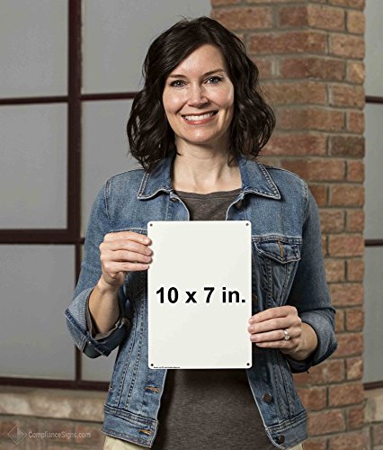 ComplianceSigns.com Vertical Notice This is A Food Preparation Area OSHA Safety Sign, 10x7 inch Plastic for Safe Food Handling (Pack of 2) - size: 10x7 inches (Pack of 2)
