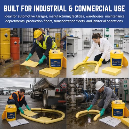 Spilfyter Hazmat Spill Kit in Reusable Bucket - style: HazMat Spill Kit