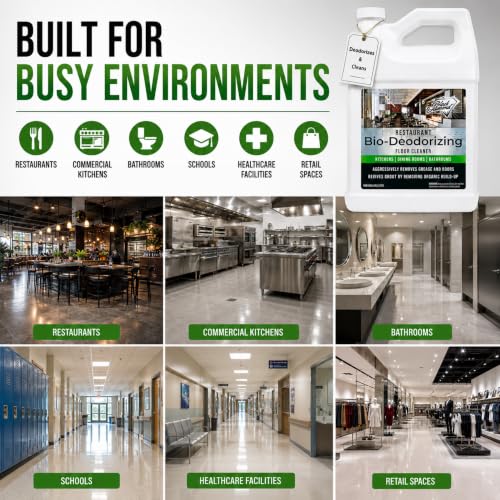 Heavy Duty Enzyme Restaurant Bio-Deodorizing Floor Cleaner - 1 Gallon