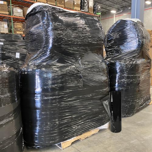 Stretch Film/Wrap, 18" x 1500' x 80G, 4 Rls/Cs Cast Black - size: 18" x 1500' x 80G, 4 Rls/Cs Cast Black