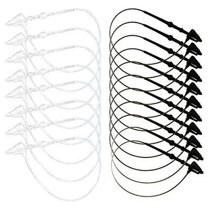 DTTRA 2000PCS Black and Transparent Plastic Fastener Hang Tag Snap Lock 3'' Pin Security Loop for Retail Store Clothing
