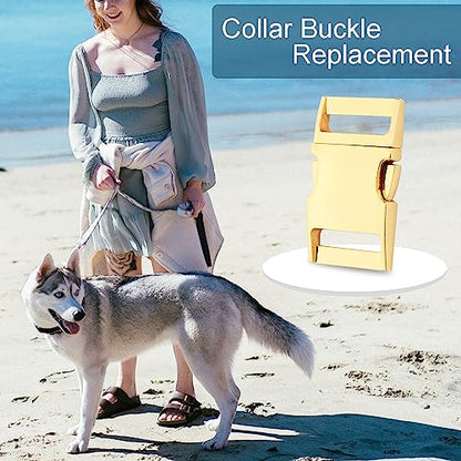 CooBigo 10 Pack Bulk Dog Collar Hardware Metal Buckle 1 inch Webbing Backpack Buckle Replacement Backpack Strap Kit Prong Collar Clip Buckles(Gold) - color: #05 Gold 1"(25mm)