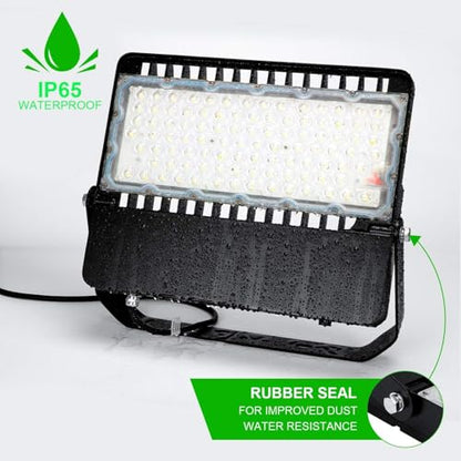 ledmo LED Flood Light Outdoor 240 Watt, Floodlights with Dusk to Dawn - size: Standard/240-Photocell