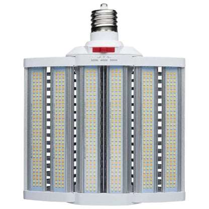 Satco S28938R1 110W LED Shoebox Retrofit Lamp, Wattage Selectable (90W/100W/110W), 3CCT (3000K/4000K/5000K), EX39 Base, 15400 Lumens, Ballast Bypass, Enclosed Fixture Rated, DLC 120-277V (4 Pack)