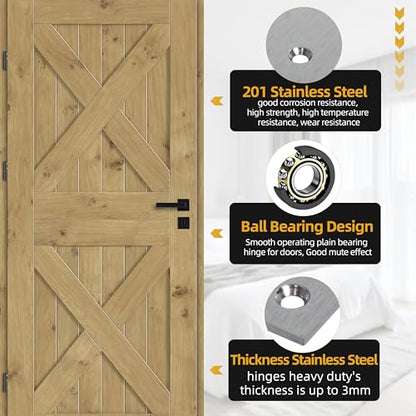 5 in Stainless Steel Hinges Ball Bearing up to 220 lbs, Thickness 3 mm