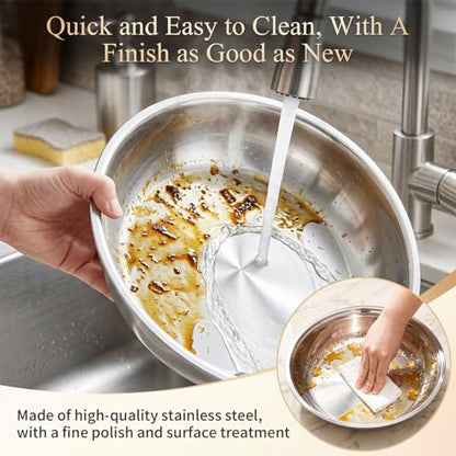 Chafing Dishes for Buffet, 4 Pack 7.5QT Round Chafing Dish Buffet Set - color: 7.5 QT Gold & Silver