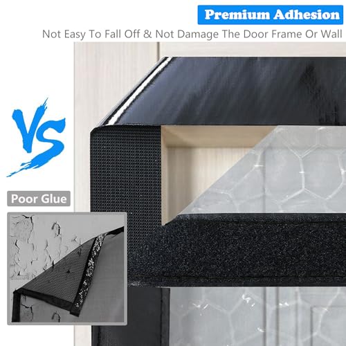 RELIANCER Magnetic Thermal Insulated Door Curtain,Waterproof EVA Door Cover,Fit Doors Size Up to 36"x80",Temperature Protection Insulated Doorway Curtain Partition,Patio Self-Closing Doors Net Screen - size: Fits Door Size 36"X80"