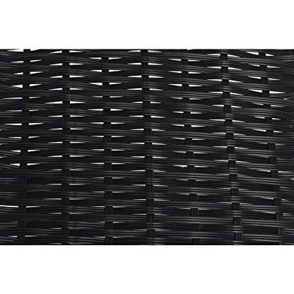 HUBERT Black Tapered Storage Basket - 15 1/2"L x 18"D x 1 1/2" to 5"H - color: Black, size: 15.5"Lx 18"Dx1.5-5"H